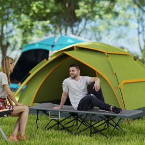 Campingbett faltbar mit Matratze und Seitentasche bis 150kg