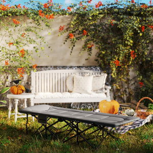 Campingbett faltbar mit Matratze und Seitentasche bis 150kg