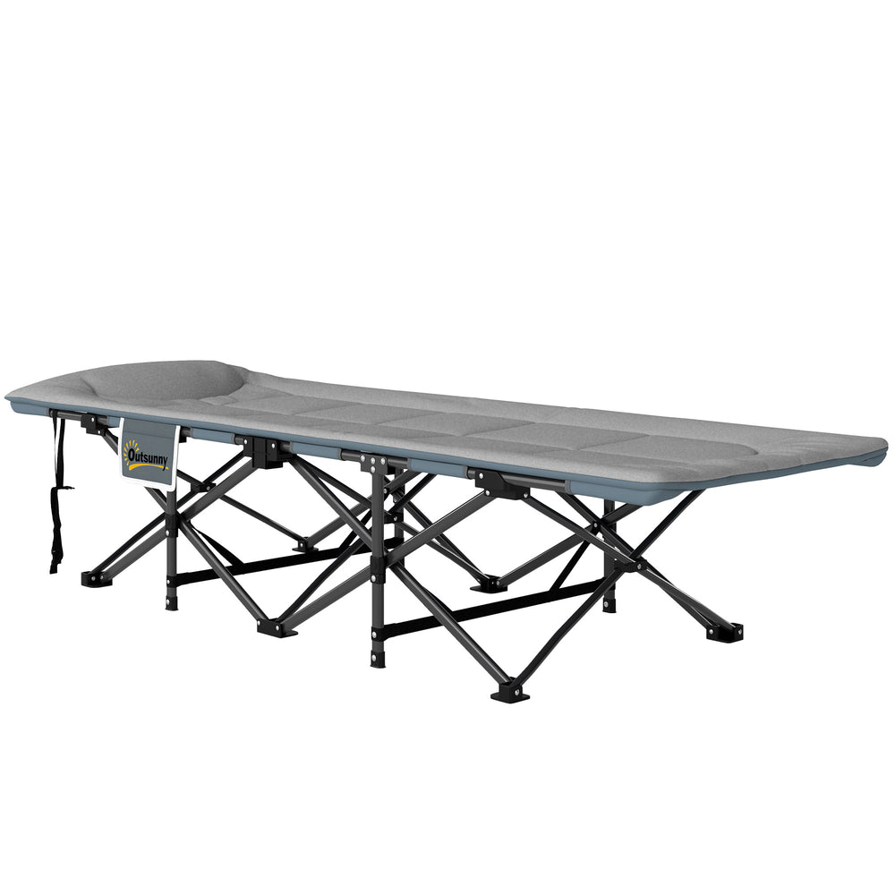 Campingbett faltbar mit Matratze und Seitentasche bis 150kg