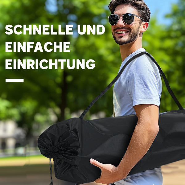 Campingstuhl 2 Sitzer faltbar mit Getränkehalter und Tragetasche grün