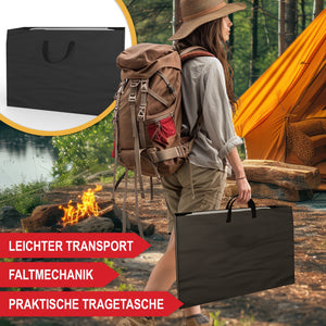 Campingstuhl Deluxe mit Kühltasche und Tisch Grün
