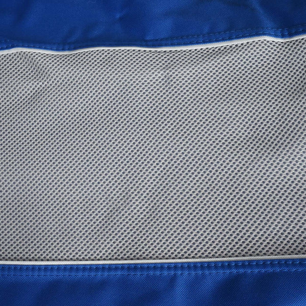 Klappbarer Campingstuhl aus Stahl & Textil, blau, waschbar