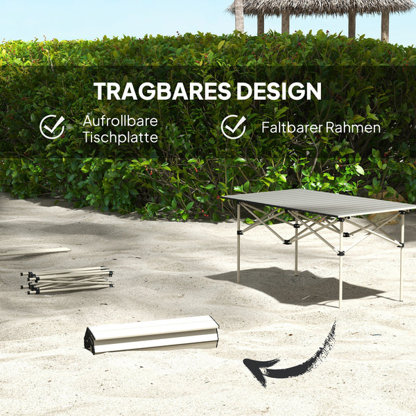 Campingtisch klappbar für 2 Personen Outdoor Aluminium