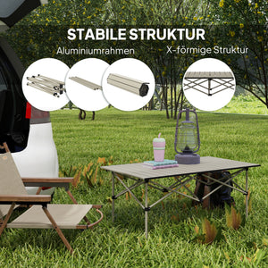 Campingtisch klappbar für 2 Personen Outdoor Aluminium