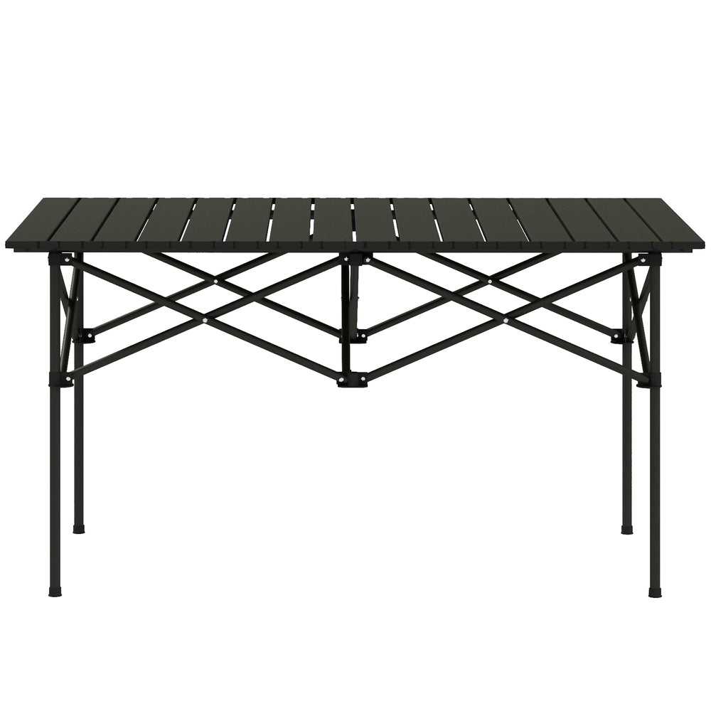 Campingtisch klappbar für 2 Personen Aluminium schwarz