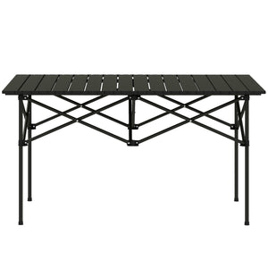 Campingtisch klappbar für 2 Personen Aluminium schwarz