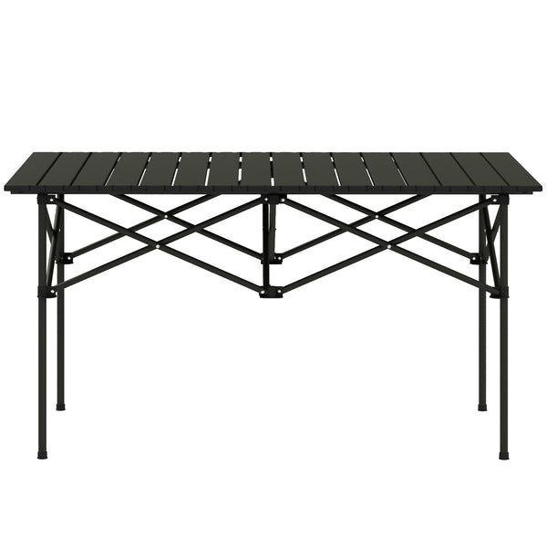Campingtisch klappbar für 2 Personen Aluminium schwarz