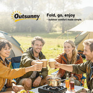 Campingtisch faltbar höhenverstellbar mit Aufbewahrung Aluminium