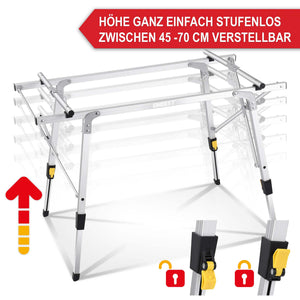 Campingtisch Klapptisch Benjamin 100x70cm Silber