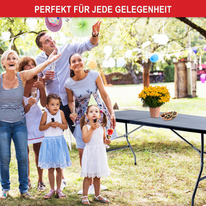 Campingtisch Buffettisch klappbar und tragbar 180x74x74cm