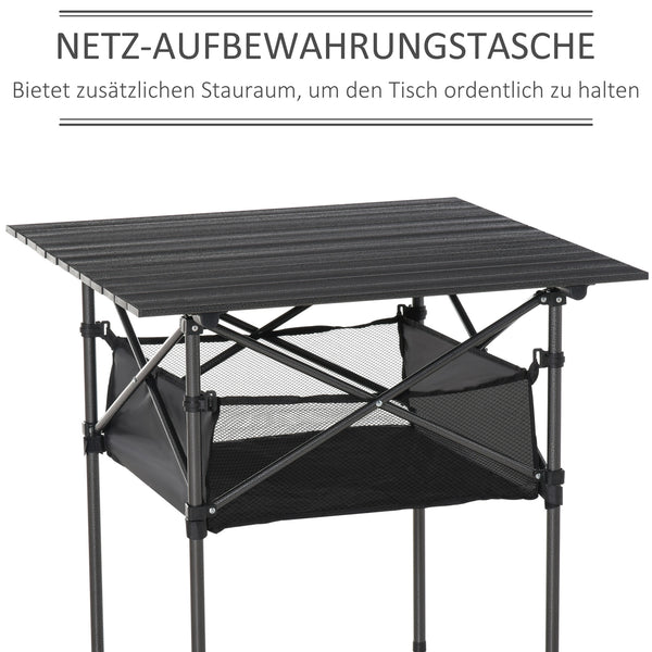 Campingtisch faltbar tragbar für Camping und Garten Aluminium