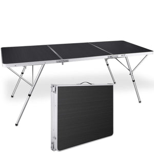 Campingtisch Koffertisch klappbar und tragbar 180x70x70cm
