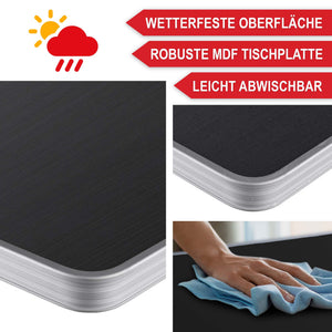 Campingtisch Koffertisch klappbar und tragbar 180x70x70cm