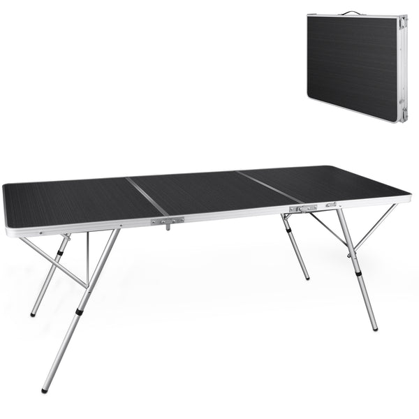 Campingtisch Koffertisch klappbar und tragbar 180x70x70cm