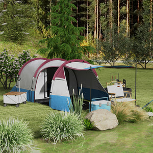 Campingzelt wasserdicht für 3 Personen mit drei Eingängen