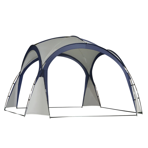 Tenda da campeggio 35x35m resistente alle intemperie crema bianco blu