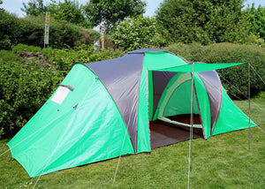 4-Personen Campingzelt Kuppelzelt, Wasserdichtes Igluzelt Grün