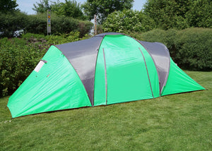 4-Personen Campingzelt Kuppelzelt, Wasserdichtes Igluzelt Grün
