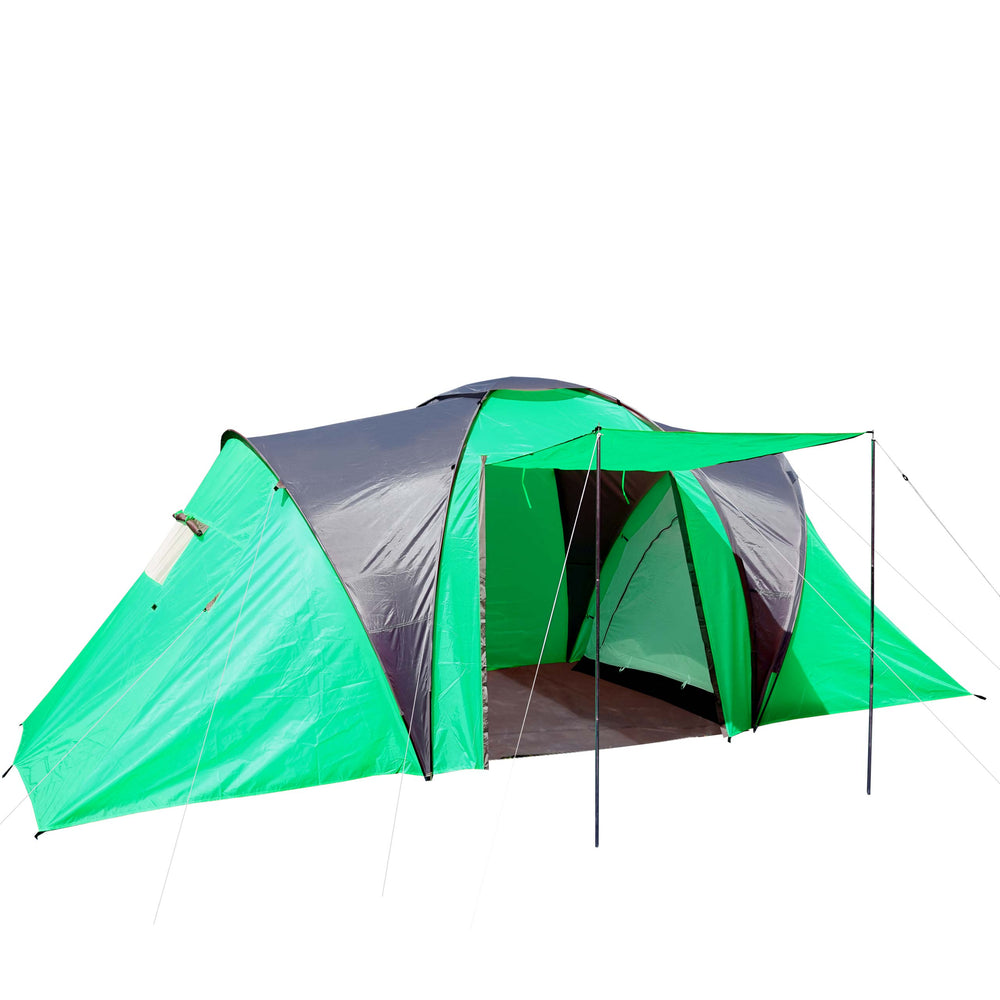 4-Personen Campingzelt Kuppelzelt, Wasserdichtes Igluzelt Grün