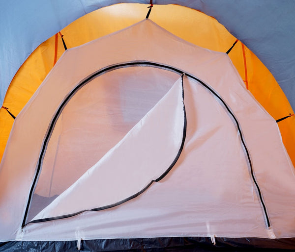 4-Personen Campingzelt Kuppelzelt Igluzelt in Orange Outdoor