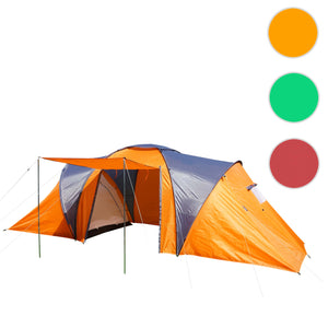 4-Personen Campingzelt Kuppelzelt Igluzelt in Orange Outdoor