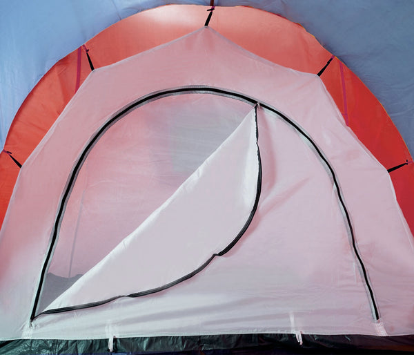 Campingzelt für 4 Personen, wasserdichtes Kuppelzelt rot