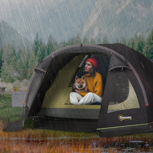 Campingzelt Tunnelzelt leicht mit UV Schutz und Vordach für 2 Personen