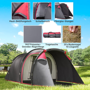 Campingzelt wasserdicht mit Vorraum für 2-3 Personen