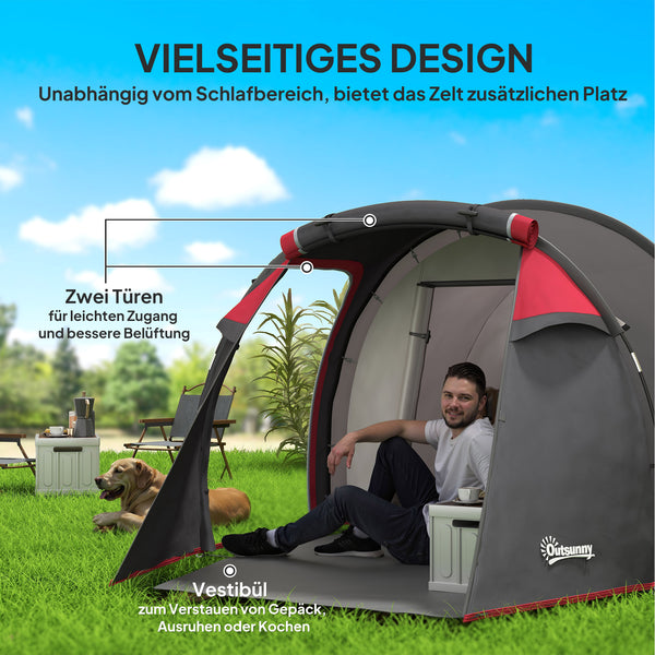 Campingzelt wasserdicht mit Vorraum für 2-3 Personen
