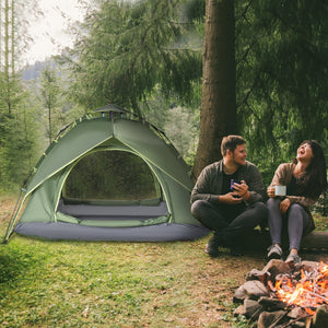 Campingzelt wasserdicht für 2 Erwachsene + 1 Kind 210x210x140cm