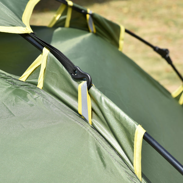 Campingzelt wasserdicht für 2 Erwachsene + 1 Kind 210x210x140cm