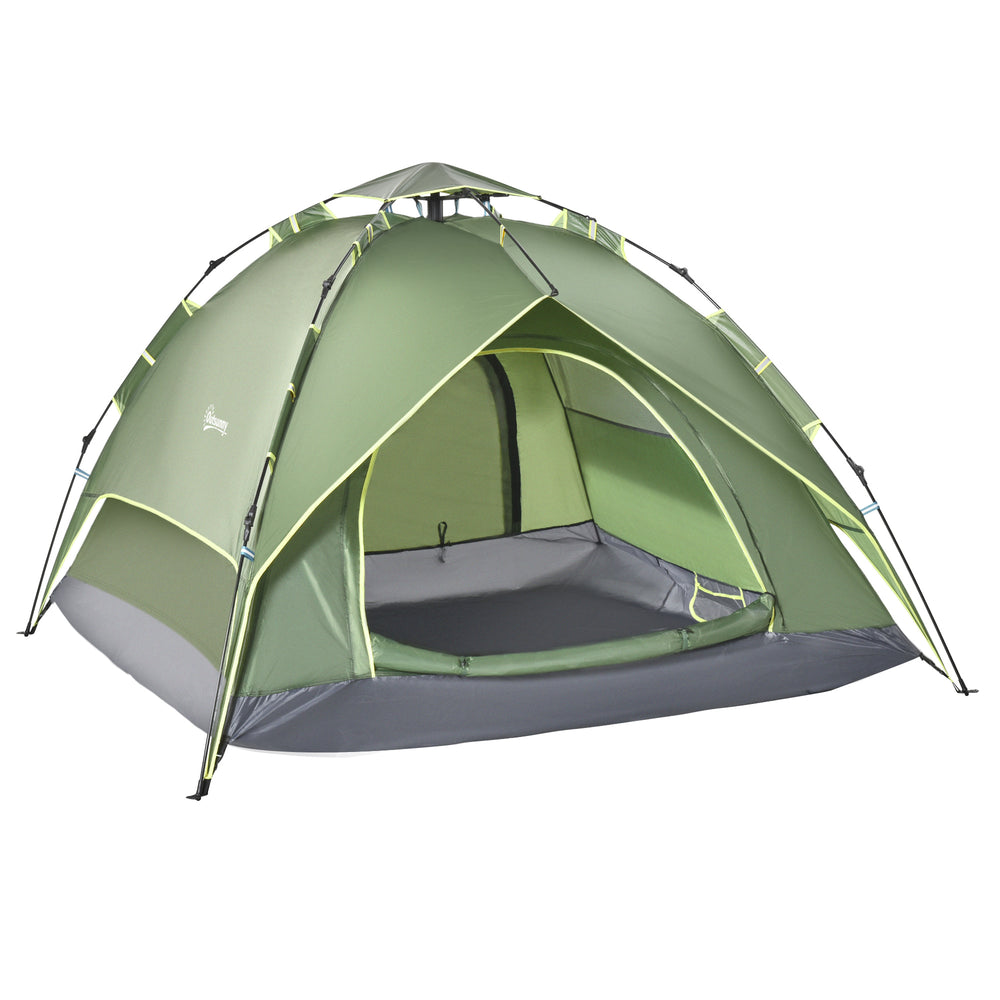 Campingzelt wasserdicht für 2 Erwachsene + 1 Kind 210x210x140cm