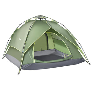 Campingzelt wasserdicht für 2 Erwachsene + 1 Kind 210x210x140cm
