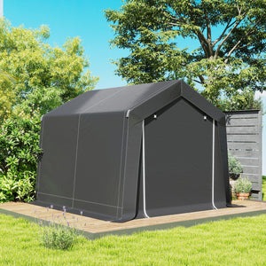 Carport Zeltgarage wasserdicht mit Rolltür und Fenster 3x3m