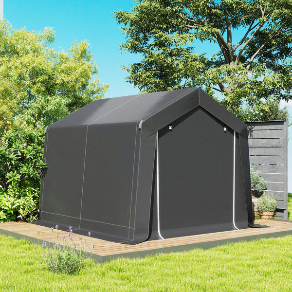 Carport Zeltgarage wasserdicht mit Rolltür und Fenster 3x3m