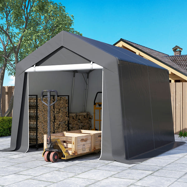 Carport Zeltgarage wasserdicht mit Rolltür und Fenster 3x3m