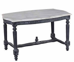 Couchtisch Barock Marmorplatte Wohnzimmertisch Antik Marmortisch