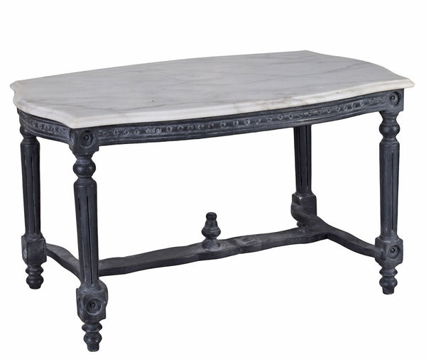 Couchtisch Barock Marmorplatte Wohnzimmertisch Antik Marmortisch