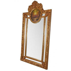 ANTIK BAROCKSPIEGEL GOLD GANZKÖRPERSPIEGEL 210CM ANKLEIDESPIEGEL