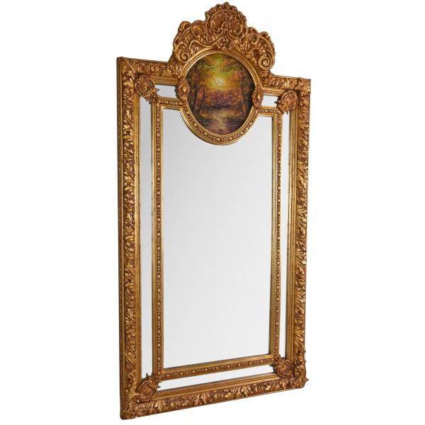 ANTIK BAROCKSPIEGEL GOLD GANZKÖRPERSPIEGEL 210CM ANKLEIDESPIEGEL