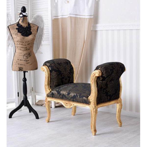 SITZBANK BAROCK HOCKER TOILE DE JOUY SOFA SHABBY CHIC