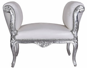 SITZBANK BAROCK BANK HOCKER TOILE DE JOUY SOFA SHABBY CHIC