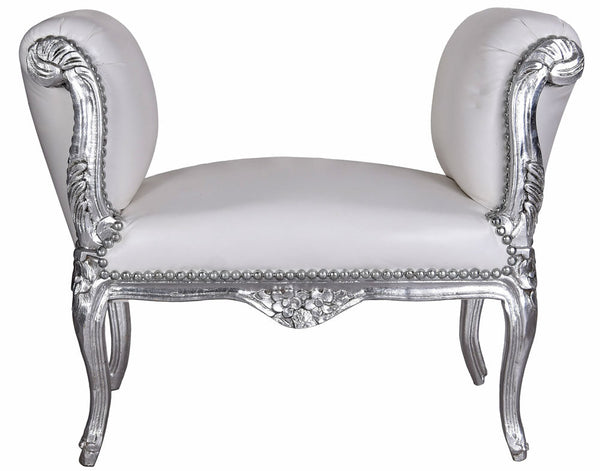 SITZBANK BAROCK BANK HOCKER TOILE DE JOUY SOFA SHABBY CHIC