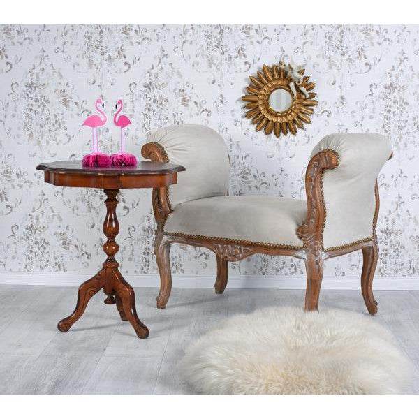 SITZBANK BAROCK BANK HOCKER TOILE DE JOUY SOFA SHABBY CHIC