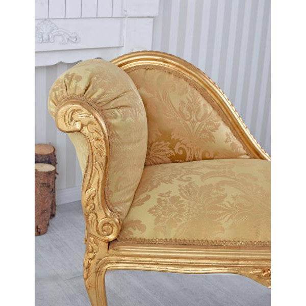 ROMANTISCHES SOFA OTTOMANE LANDHAUSSTIL SHABBY GOLD