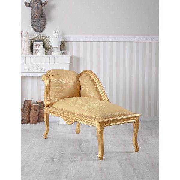 ROMANTISCHES SOFA OTTOMANE LANDHAUSSTIL SHABBY GOLD