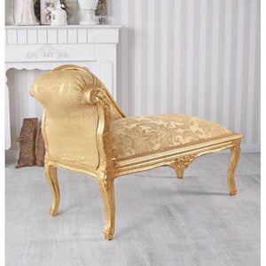 ROMANTISCHES SOFA OTTOMANE LANDHAUSSTIL SHABBY GOLD