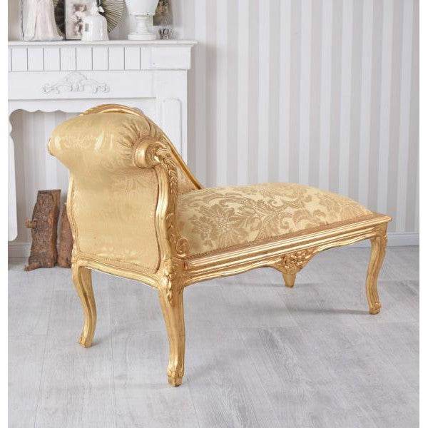 ROMANTISCHES SOFA OTTOMANE LANDHAUSSTIL SHABBY GOLD