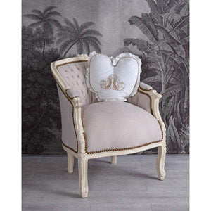 BERGERE EN CONFESSIONAL BAROCK SESSEL CREME-WEISS HELLGRAU