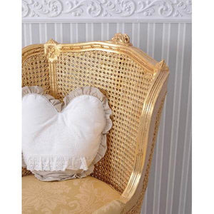 ELEGANTER OHRENSESSEL IM BAROCK STIL GOLD